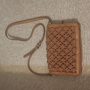 Zara Leather Crossbody Bag